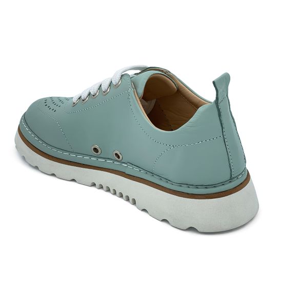 Полуботинки Lab Milano летние мятного цвета кожаные - фото 3, 510 LAB MENTOL