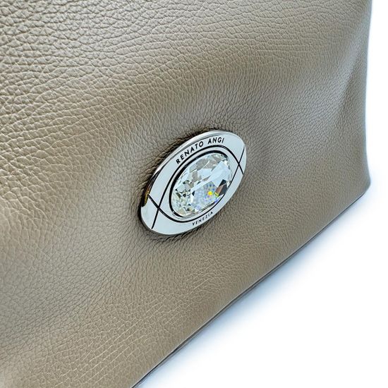 Сумка Renato Angi бежевая кожаная - фото 4, 3257801 RA BEIGE