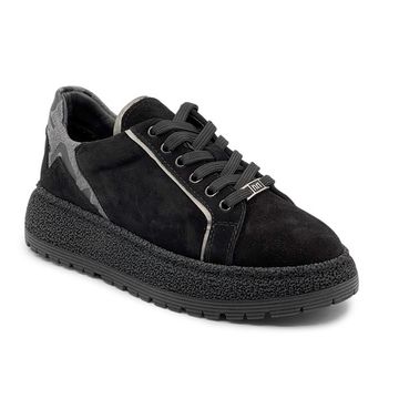 Полуботинки NILA&amp;NILA черные замшевые демисезонные - фото 2, NO9008 NIL NERO