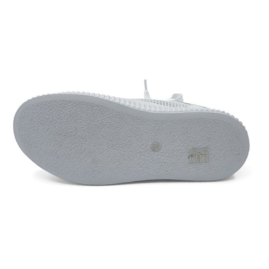 Кеды высокие Lab Milano белые кожаные с перфорацией - фото 4, 