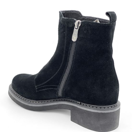 Ботинки Cover черные замшевые МЕХ - фото 3, 5708-2 COV