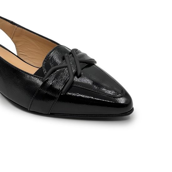 Туфли женские летние KELTON черные наплак - фото 6, AL4414 KEL