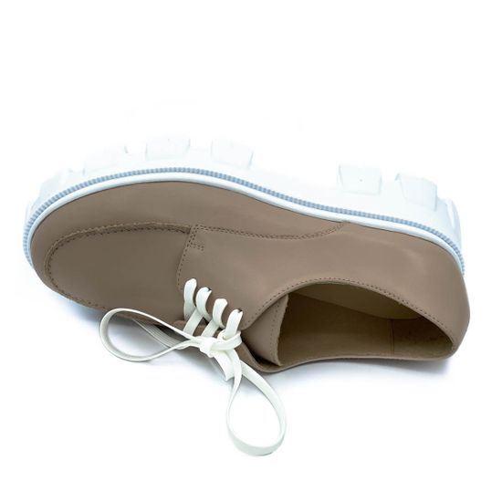 Полуботинки Cover пудровые кожаные демисезонные - фото 5, 25807 COV