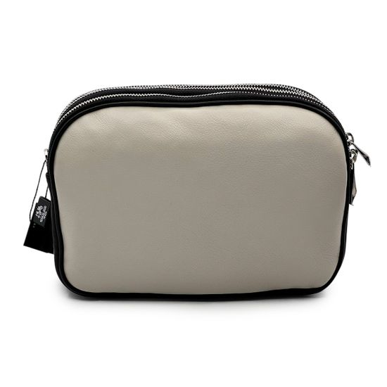 Сумка кросс-боди Renato Angi кожаная стеганная светло-серая - фото 4, 2604936 RA GRIGIO