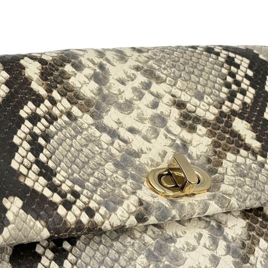 Клатч Marina Creazioni бежевый кожаный &quot;питон&quot; - фото 4, B7082 MC PITON