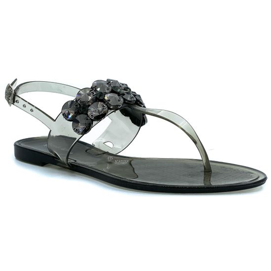 Босоножки Rosso&amp;Nero Trend из силикона c крупными камнями - фото 2, CH 2074 RNT