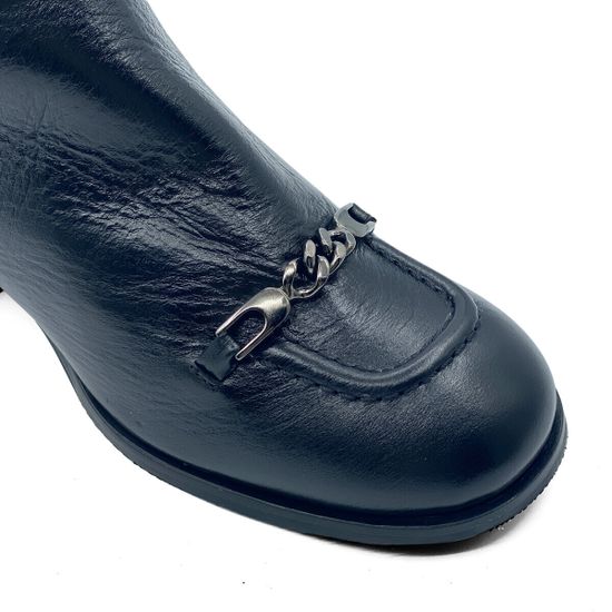 Сапоги MOTCLE черные кожаные евромех - фото 5, MOT2190M MOT