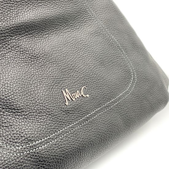 Сумка Marina Creazioni черная кожаная - фото 5, 