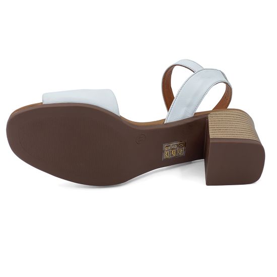 Босоножки CV COVER белые кожаные - фото 4, 268 463 COV BEYAZ DERI