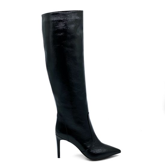 Сапоги TIFFI черные из лакированной кожи демисезонные - фото 1, N658/80DR TI LAK NERO