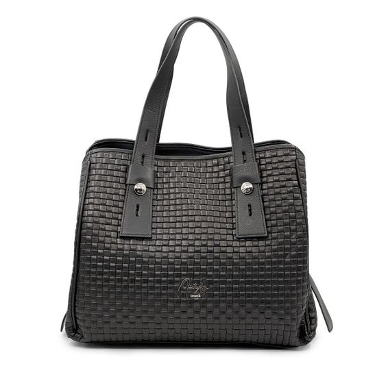 Сумка Renato Angi черная из плетеной кожи - фото 1, 3307517 RA NERO