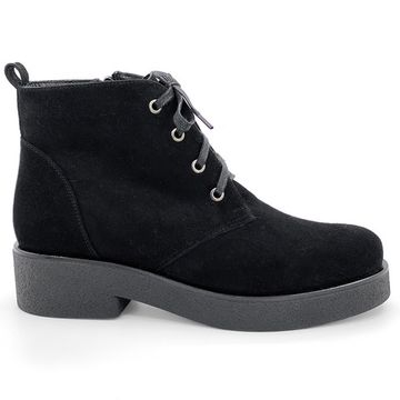 Ботинки Cover черные замшевые МЕХ - фото 1, 5101-2 COV