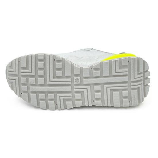 Кроссовки MIMMU бело-желтые кожа-текстиль N12 - фото 4, F937K2 MIM N12