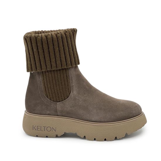 Ботинки KELTON замша/текстиль светло-серые на байке - фото 1, AG1730L KEL TORBA2026