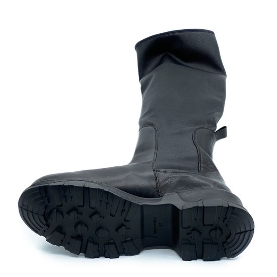 Сапоги Fru.it черные кожаные МЕХ - фото 4, 