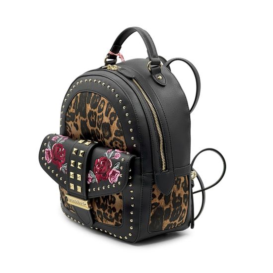 Рюкзак Braccialini черный кожаный - фото 2, B18604 BRA NERO