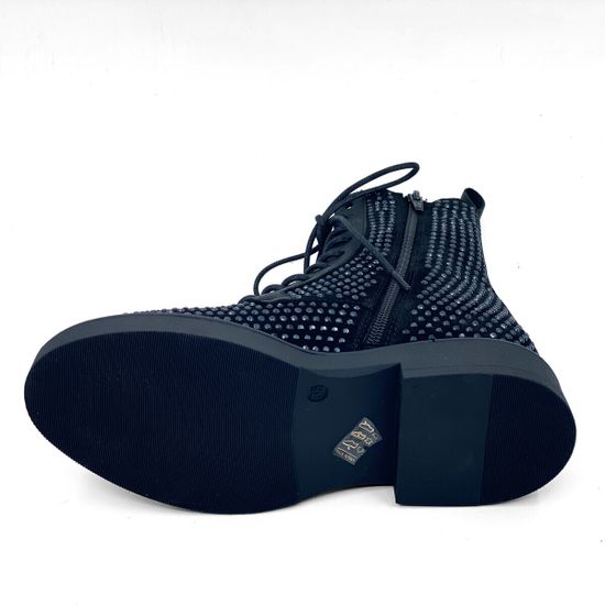 Ботинки Mimmu черные замша/кожа демисезонные - фото 4, M112M19 MIM