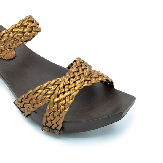 Сабо Fru.it бронзовые кожаные - фото 5, 8132 FR