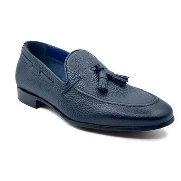 Лоферы с кисточкой Mario Bruni кожаные синие - фото 2, 63846 MB