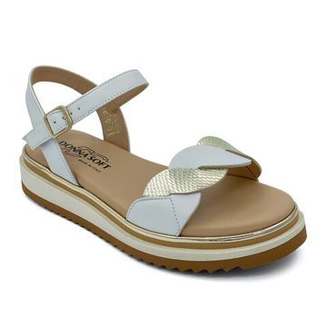 Босоножки Donna Soft кожаные белые - фото 2, DS1808 DS