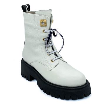 Ботинки Ilasio Renzoni белые кожаные Байка - фото 2, 4829 IR BIANCO