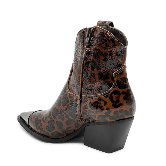 Ботильоны казаки MIMMU наплак принт &quot;леопард&quot; демисезонные - фото 3, M860M1 MIM LEO