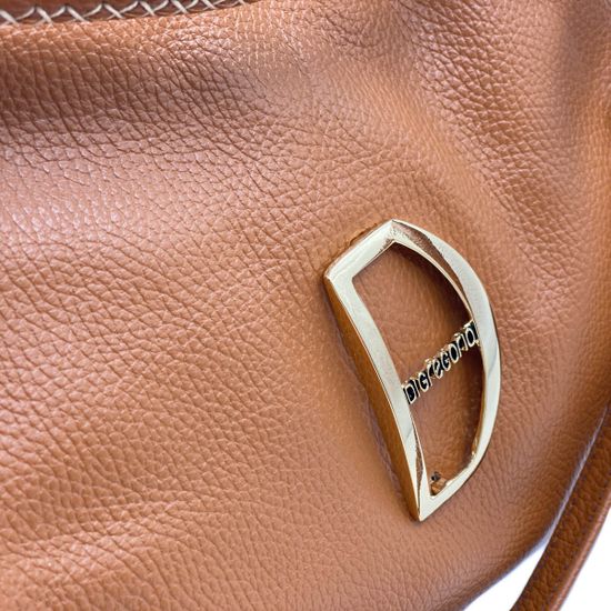 Сумка Di Gregorio рыжая кожаная - фото 4, 