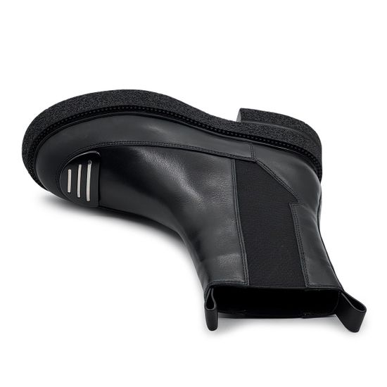 Ботинки челси Francesco Valeri черные кожаные на меху - фото 5, TU42 FV