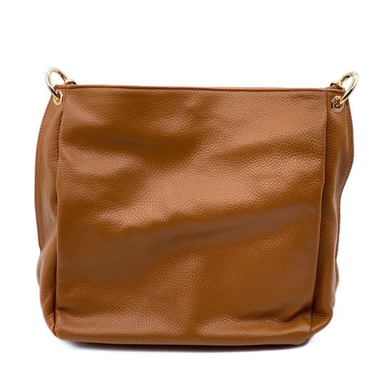 Сумка Di Gregorio рыжая кожаная - фото 3, 