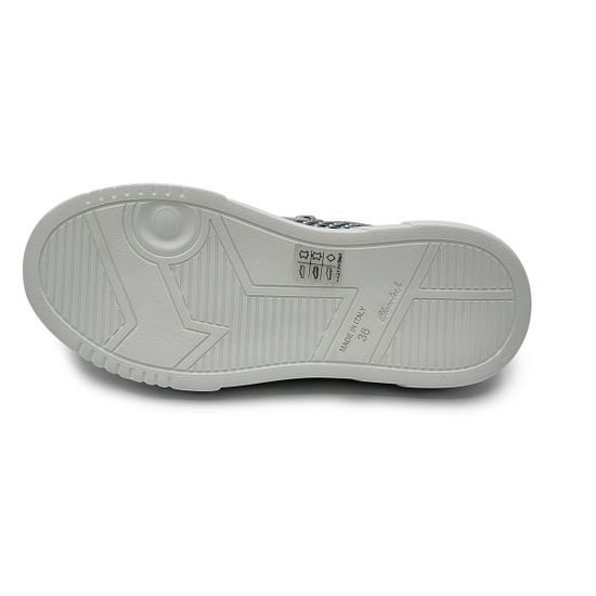 Кроссовки FRUIT серые из нубука с перфорацией и стразами - фото 4, 9082 FR GRIGIO