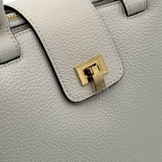 Сумка Di Gregorio белая кожаная - фото 4, 6002 DG BIANCO