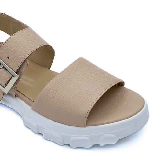 Босоножки Cover пудровые кожаные - фото 6, 9053-1 COV PINK