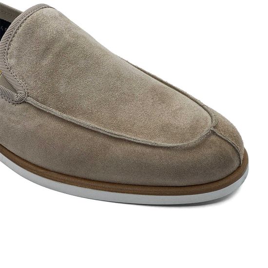 Слипоны GiamPieroNicola бежевые замшевые - фото 6, H40282 GPN BEIGE