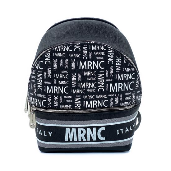 Рюкзак Marina Creazioni черно-белый кожаный - фото 1, B3956 MC NERO