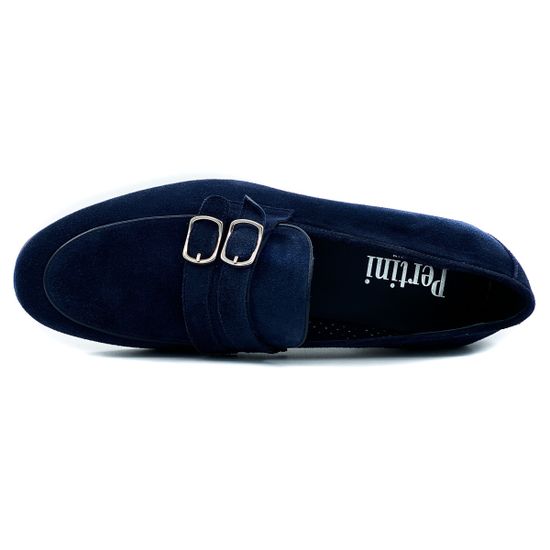 Лоферы мужские Pertini замша синие - фото 5, 191M24699D2 PRT