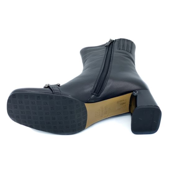 Ботильоны Ilasio Renzoni черные кожаные демисезонные - фото 4, 