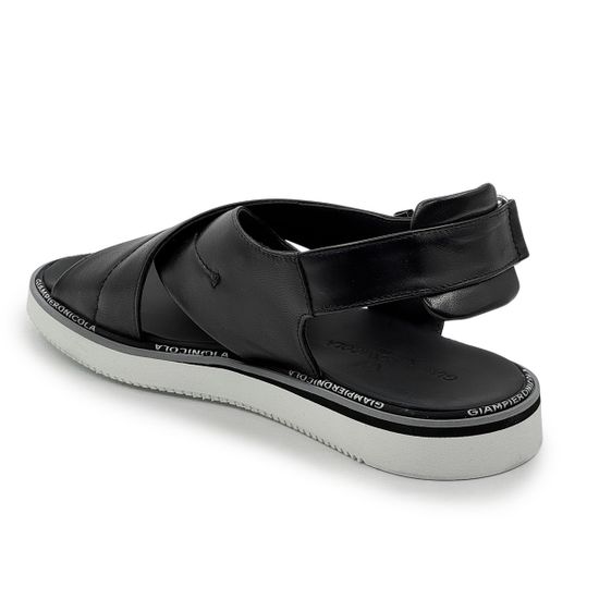 Сандалии GIAMPIERONICOLA черные кожаные - фото 3, A5775 GPN