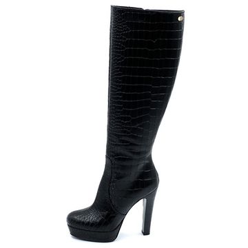 Сапоги Renzi черные кожаные демисезонные - фото 1, 514306 RZ