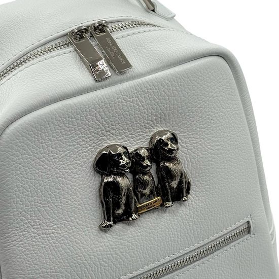 Рюкзак Renato Angi черный кожаный - фото 4, 3554801 RA BIANCO