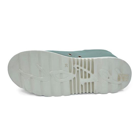 Полуботинки Lab Milano летние мятного цвета кожаные - фото 4, 510 LAB MENTOL