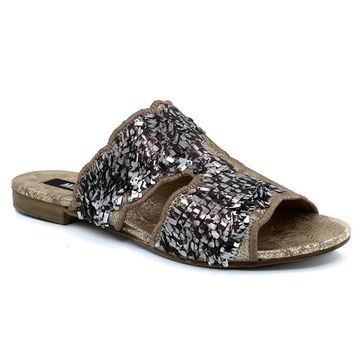 Шлепанцы Mimmu золотые - фото 2, CIABATX7 MIM PLAT