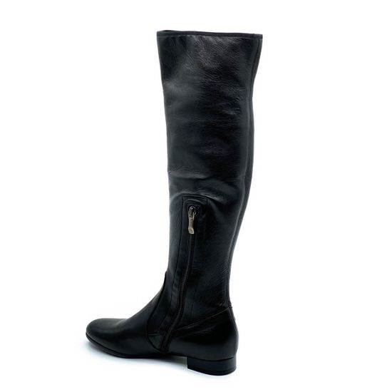 Сапоги Giorgio Piergentili черные кожаные МЕХ - фото 3, 