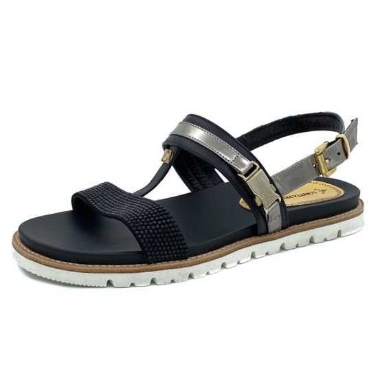 Босоножки Loretta Pettinari черные кожаные - фото 2, 