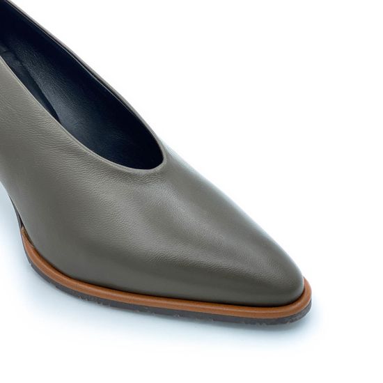 Туфли Tiffi зеленые кожаные - фото 6, S122/70C TI OLIVE