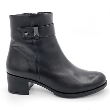 Ботинки Cover черные кожаные МЕХ - фото 1, 54M COV