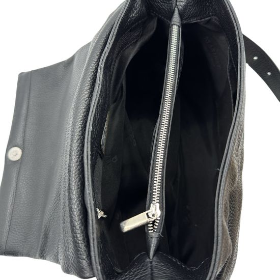 Сумка Marina Creazioni черная кожаная - фото 5, B6962 MC NERO