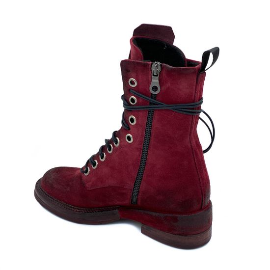 Ботинки Mimmu бордовые замшевые Байка - фото 3, 