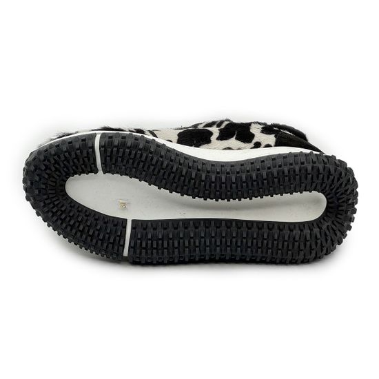 Кроссовки NILA&NILA черные/белые замша/кожа на меху - фото 4, NO9018LM NIL BIANCO/NERO