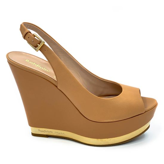 Босоножки Baldinini бежевые кожаные - фото 1, 