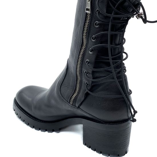 Сапоги Fru.it черные кожа демисезонные - фото 7, 